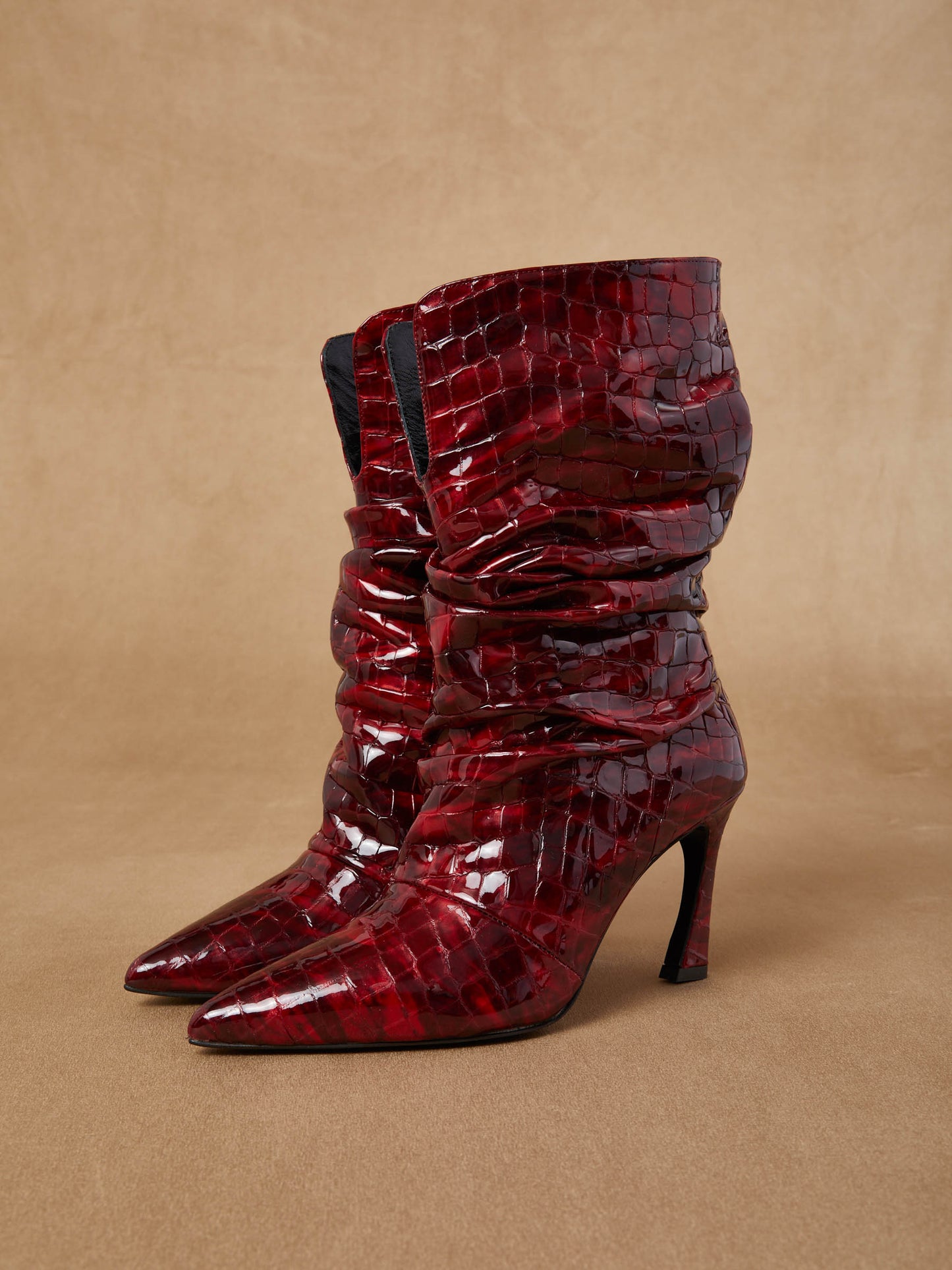 Red Soft Leather Cocco Rosso Boots
