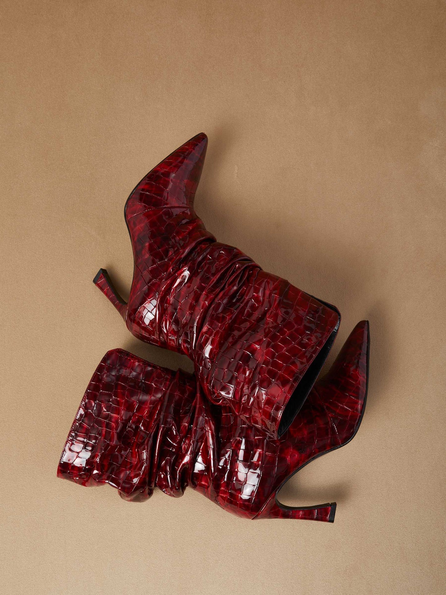 Red Soft Leather Cocco Rosso Boots