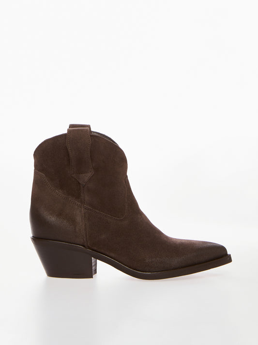 Suede Cowboy Short Boots