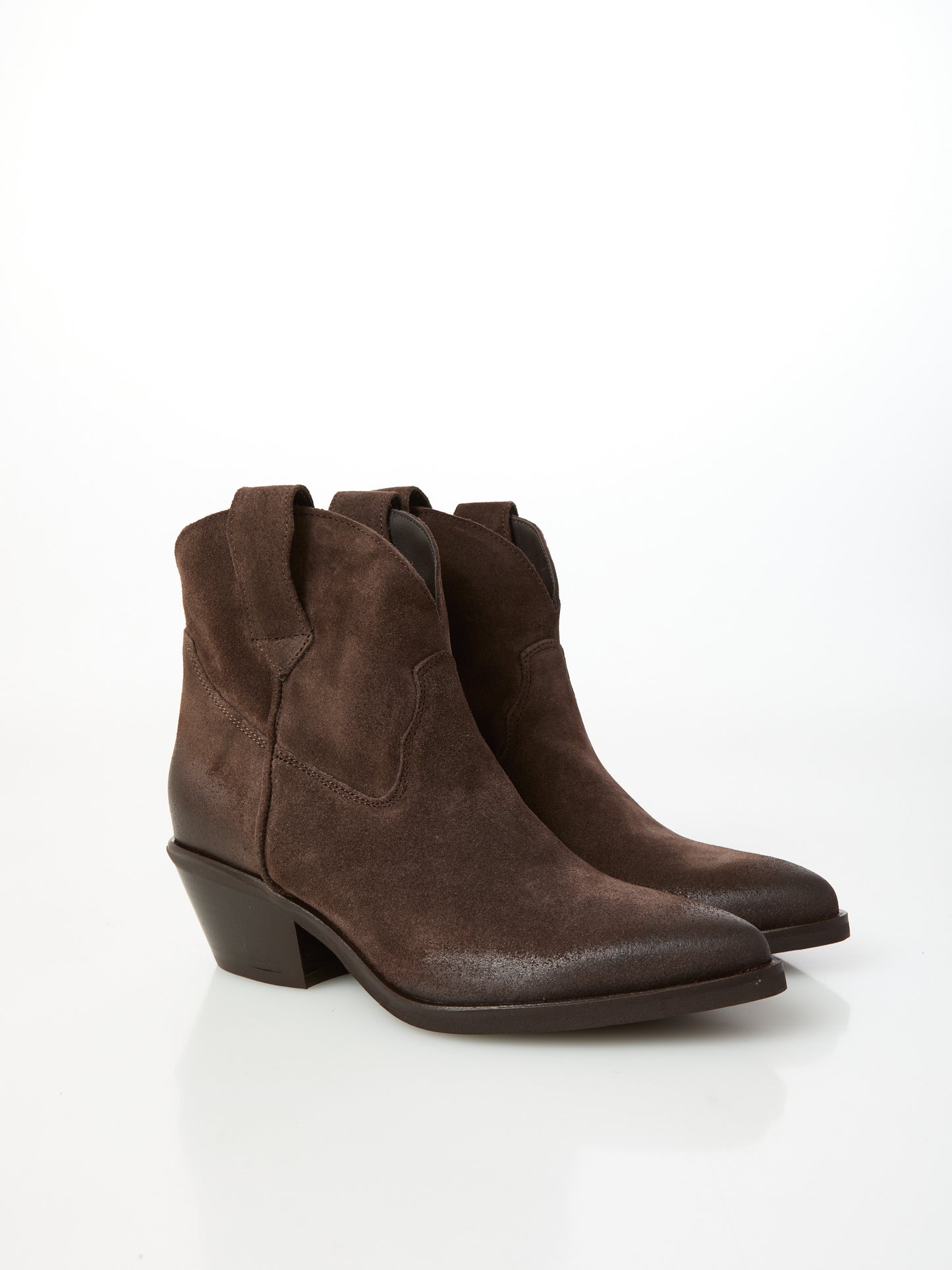 Suede Cowboy Short Boots