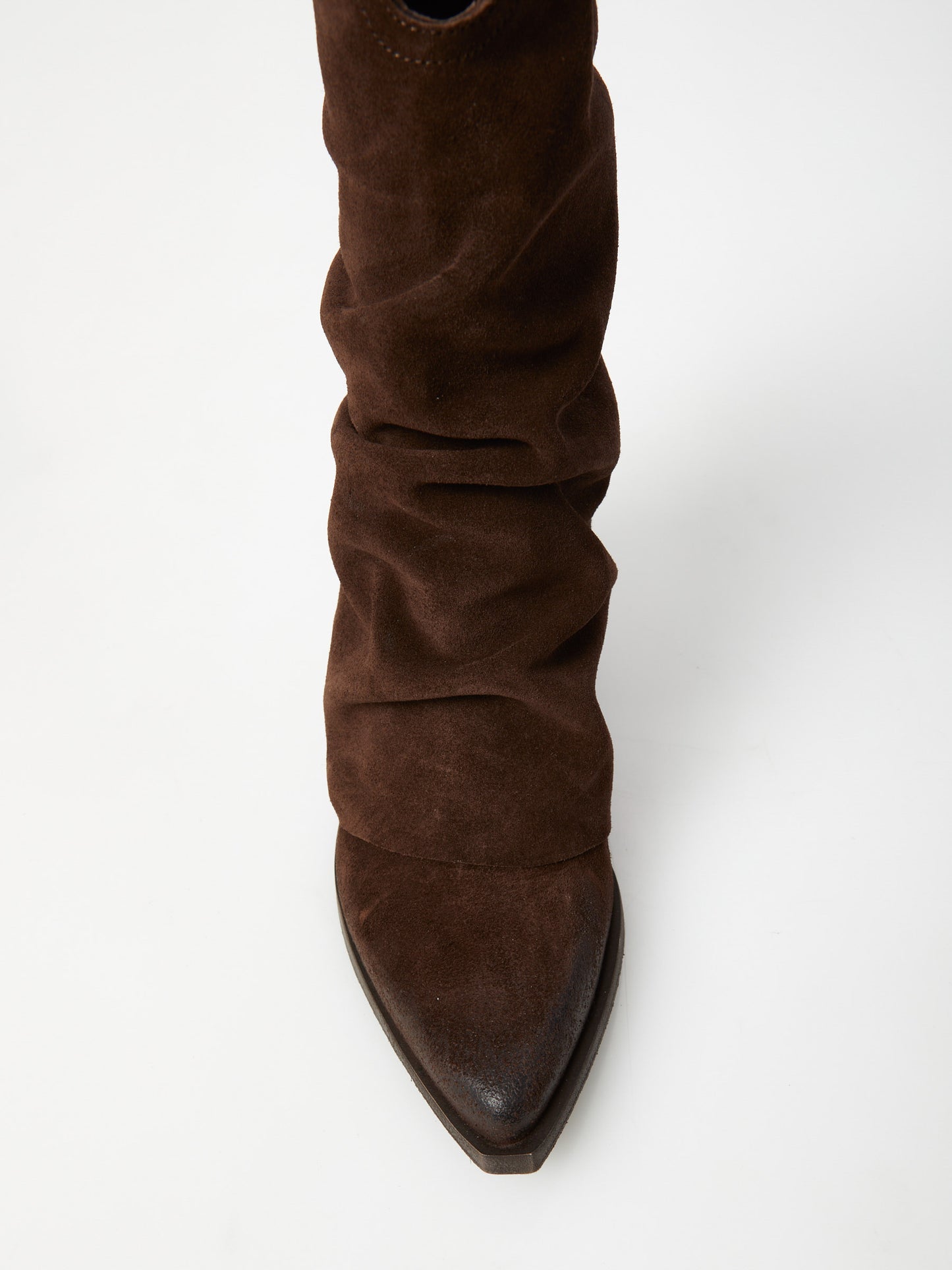 Peach Suede Cowboy Boot