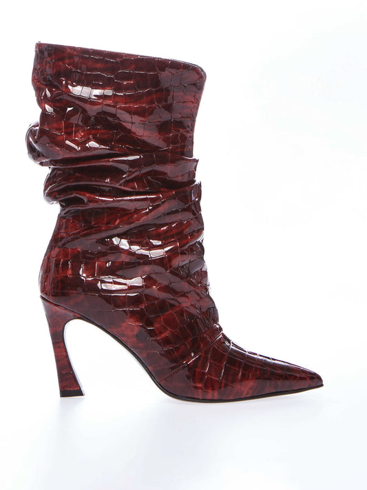Red Soft Leather Cocco Rosso Boots