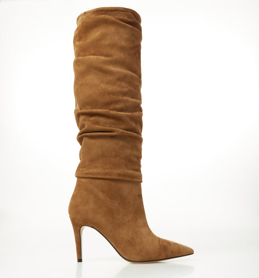 Tobacco Suede Boots